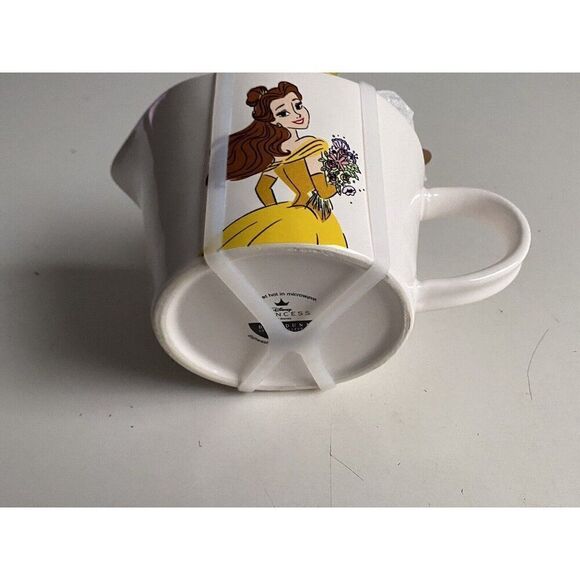 Set Of 4 Rae Dunn Disney Beauty And The Beast BELLE Measuring Cups With Handle - Picture 9 of 11